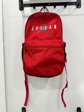 EUC Red Jordan Air Classic HBR Logo Backpack